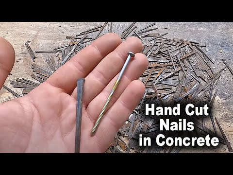 Attaching Wood to Concrete Using Hand Cut Nails | The Fixer Clips
