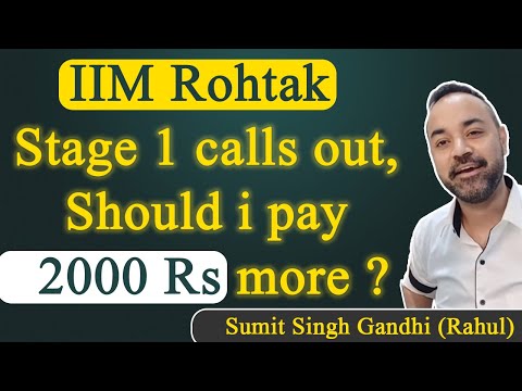 IIM Rohtak Stage 1 Calls OUT | Selection Criteria | Admission Process | Personal Interview