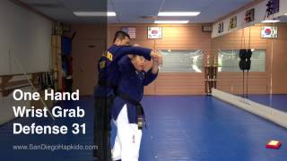 Hapkido One Hand Wrist Grab Defense 31