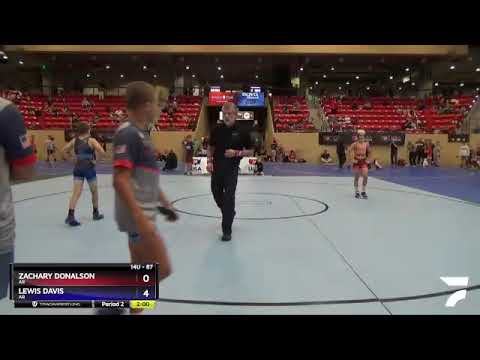 87 Lbs 1st Place Match - Zachary Donalson, AR Vs Lewis Davis, AR 573a