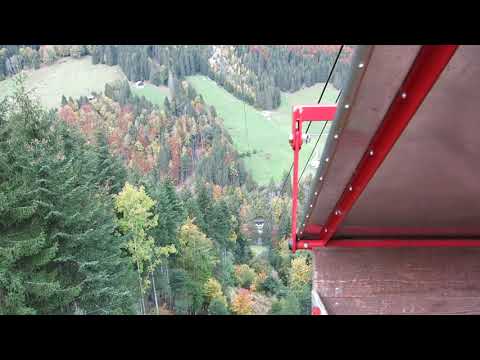 Luftseilbahn Isenthal - Horlachen Talfahrt 2020 - cable car Switzerland