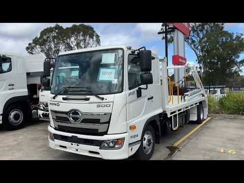 Hino Truck Sydney Australia - Hino 500 Series - FD 1124 Hyva Skip Loader - Walk Around