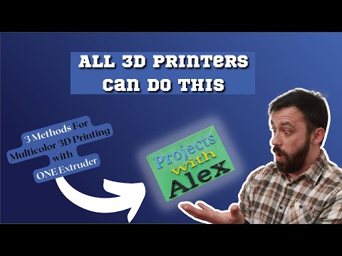 Multicolor 3D Prints with one Extruder (How To)