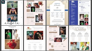 Wedding Photography Pricing Flyer Template Free Download || Nitesh GFX ||