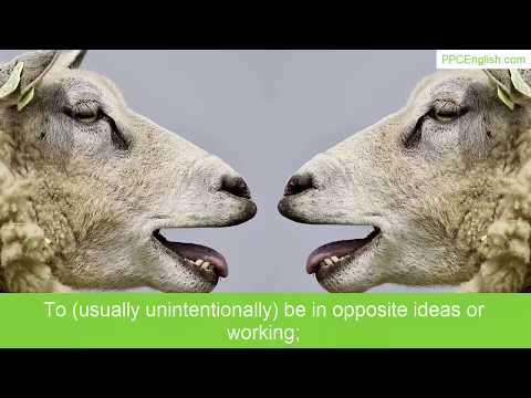 At cross purposes - English Idiom