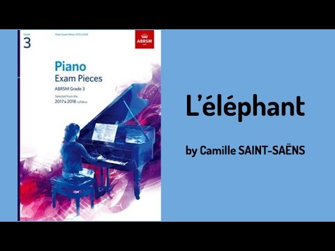 SAINT-SAËNS L'éléphant, from the collection 'Encore, Bk.2'