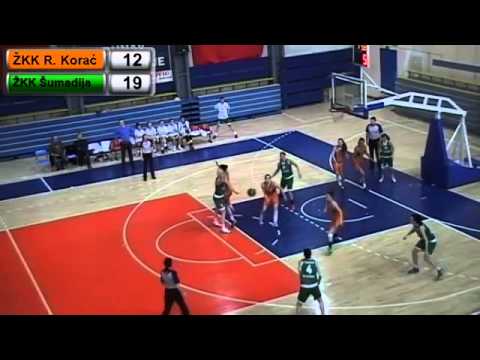 14.02.2015. ŽKK Radivoj Korać - ŽKK Šumadija 1. poluvreme