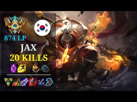 Jax Top vs Irelia - 20 kills - 화이팅 이현 - KR Challenger (874 LP)