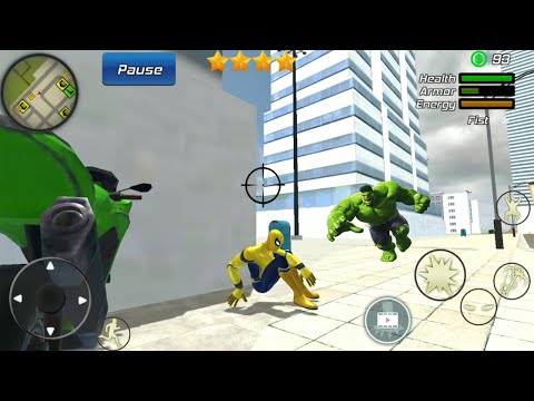 Flying Spider Rope Hero Crime City | Spiderman Amazing City Missions - Android GamePlay
