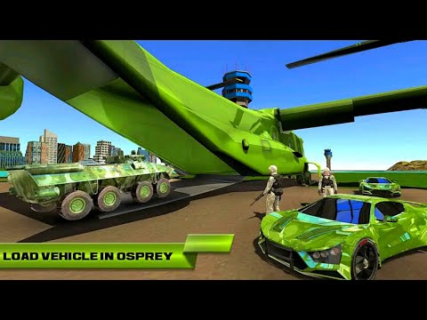 US Army Car Transport Game 2020: Car Jeep Helicopter Military Transport Simulator - Android Gameplay