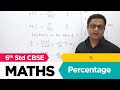 Class 6 || Maths || Percentage