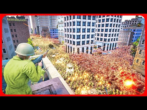 City Invasion of 10 MILLION ZOMBIES - Ultimate Epic Battle Simulator 2 UEBS 2 (4K)