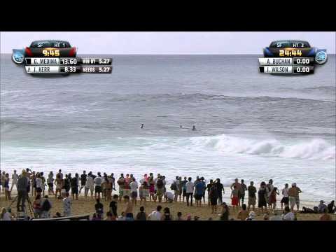 Gabriel Medina vs Josh Kerr - 2014 Billabong Pipe Masters - Semifinals 1