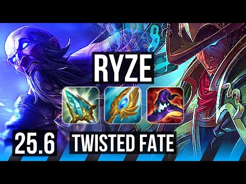 RYZE vs TWISTED FATE (MID) | Rank 4 Ryze, Legendary, 500+ games | EUNE Challenger | 25.6