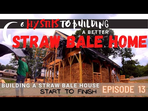 The TOP 6 Critical Details for Straw Bale Walls | Framing Windows & DOORS in STRAW BALE CONSTRUCTION