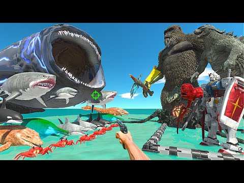 FPS Avatar Rescues Kaiju Monsters and Fights Bloop | KONG 2024 - Animal Revolt Battle Simulator