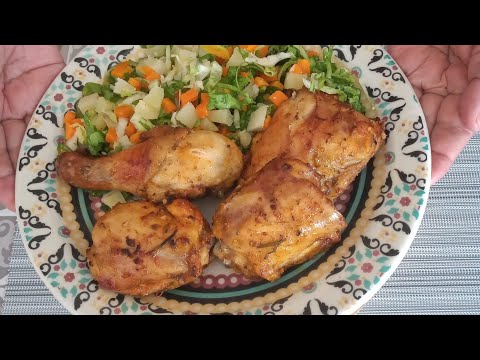 Coxa e sobrecoxa de frango assado na Airfryer #shorts #culinária #airfryer