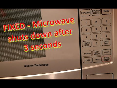 FIXED - GE Panasonic Microwave Oven (Inverter Technology) not working -faulty door switch connection