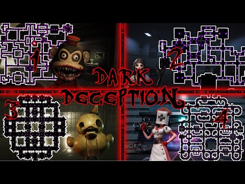 Chapter 1~4 full map of the map and location of secret files | Dark Deception