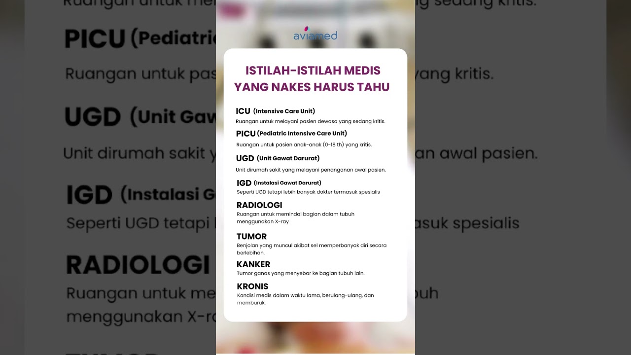 Kira-kira istilah medis mana lagi yang belum Anda tahu? #nakes  #perawat  #dokter  #simrs