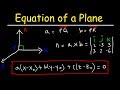 How To Find The Equation Of A Plane Given Three Points