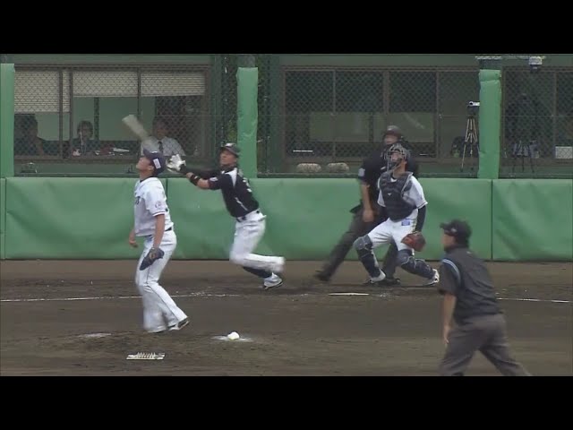 【ファーム】マリーンズ・高濱 長い滞空時間の2ランホームラン!! 2019/4/19 L-M(ファーム)