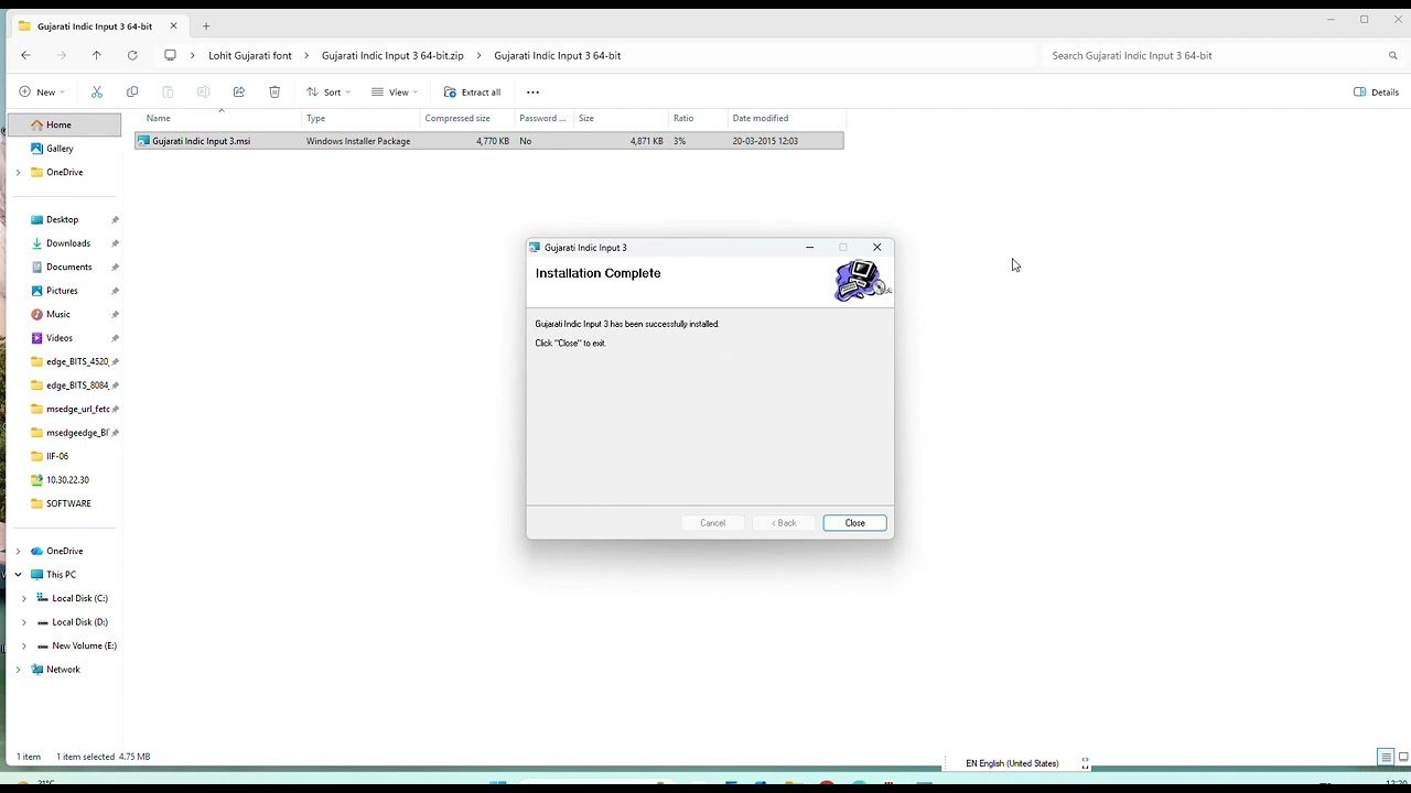 LOHIT GUJARATI FONT INSTALATION AND PAGE SETUP