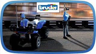 Bruder 63010 Policejní čtyřkolka s figurkou policistky