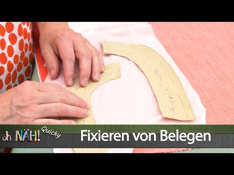 Belege fixieren - oh NÄH! Quicky