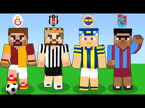 MİNECRAFT FUTBOLCU AİLELER YARIŞIYOR! ⚽😱 - Minecraft Parodileri