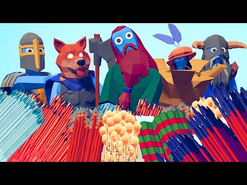 5x GIANT 👹 VS 🏹 EVERY GOD / Totally Accurate Battle Simulator ( TABS )