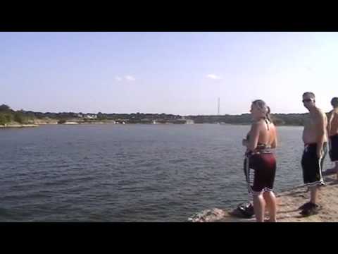 Cliff Jumping @ lake Whitney 2010