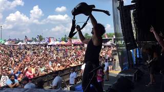 Unearth - My Will Be Done Live Side Stage @ Warped Tour Mansfield, MA 7/27/18