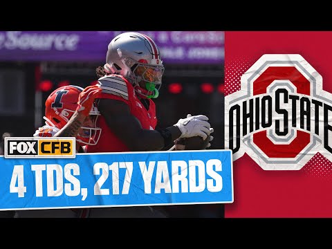 Jeremiah Smith every catch vs Illinois
