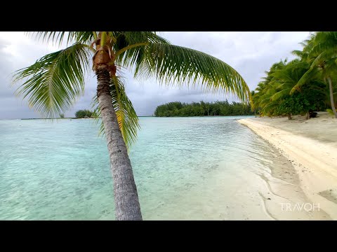 Walking Tour | Stormy Sights & Vibes | Motu Tane Island | Bora Bora, French Polynesia 🇵🇫 | 4K Travel