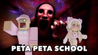 WE'RE TRAPPED IN A PETA PETA SCHOOL OF HORROR‼️😱 | Roblox Indonesia