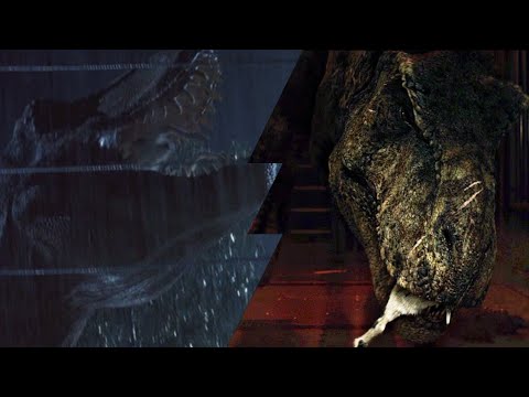 Trex Eats Goats/all Rexy Feedings|Jurassic Park and Jurassic World[1993-2015-2018]
