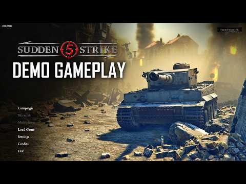 Sudden Strike 5 - Demo Gameplay | 4K