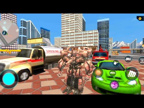 Optimus Prime Multiple Transformation Jet  Robot Car Games Unlocked part 011 - Android Gameplay