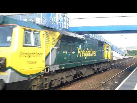 Class 70004 Freightliner with Coal Hoppers at Metro Center