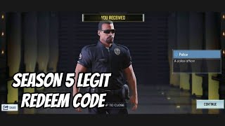 SEASON 5 LEGIT REDEEM CODE #codm #callofduty #redeemcode