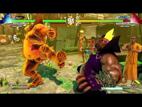 Street Fighter V Online MP March 1, 2016 pt20 - Birdie Mirror! Food Time