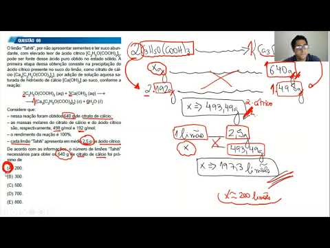 UNESP 2022 - Resolução das Questões de Química - 1ª Fase - Cursos da Área de Biológicas