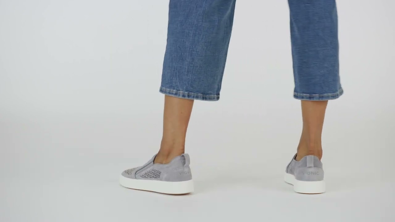 Watch Vionic Kimmie Perf Women's Slip On Supportive Sneaker video
