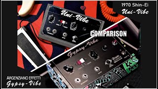 Video thumbnail for Shin-Ei Uni-Vibe/Argenziano Effetti Gypsy-Vibe 1 to 1 Comparison by Argenziano Effetti