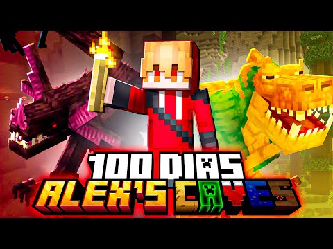 SOBREVIVI 100 DIAS NO ALEX'S CAVES DO MINECRAFT - O FILME