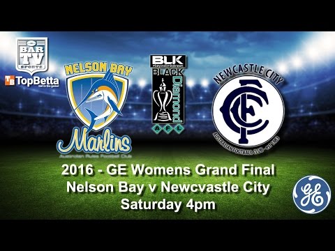 2016 BDAFL GE Women's Grand Final - Nelson Bay Marlins vs Newcastle City Blues