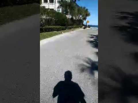 Entrando a la playa de Jacksonville