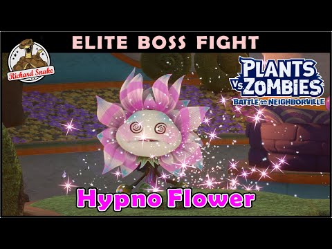 PvZ 3: Battle for Neighborville Hypno Flower Elite Boss Fight (Garden Ops) Gameplay