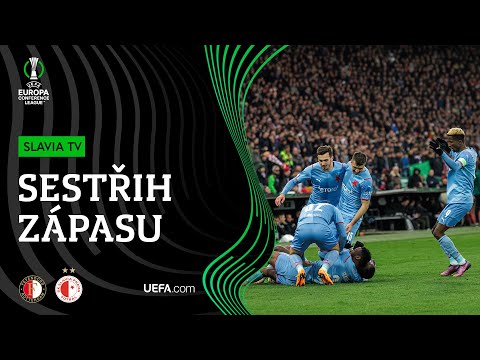 SESTŘIH #UECL | Čtvrtfinále Feyenoord - Slavia 3:3